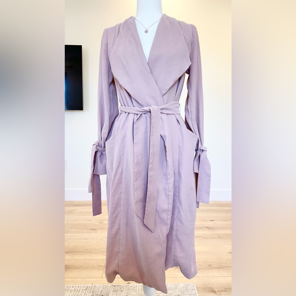 Express Mauve Open Cascade Lightweight Jacket Size XS